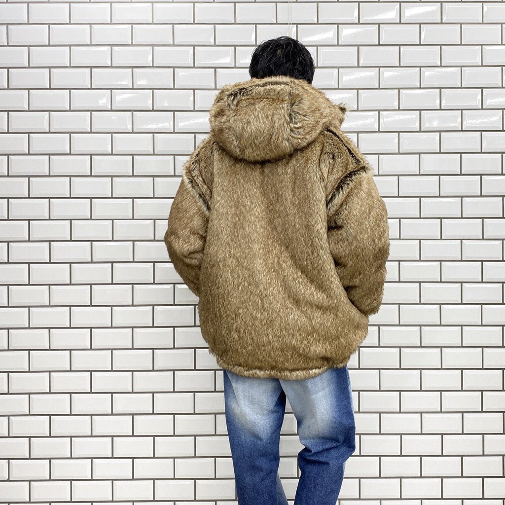2WAY PUFF JKT (FUR) #BROWN [21AW-FS-04]