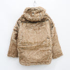 2WAY PUFF JKT (FUR) #BROWN [21AW-FS-04]