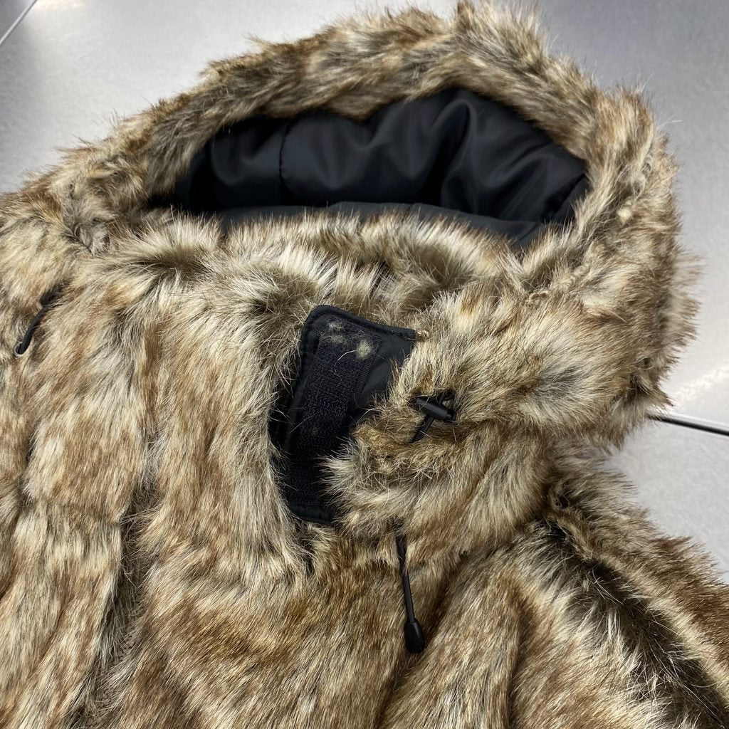 2WAY PUFF JKT (FUR) #BROWN [21AW-FS-04]