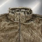 2WAY PUFF JKT (FUR) #BROWN [21AW-FS-04]