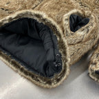 2WAY PUFF JKT (FUR) #BROWN [21AW-FS-04]