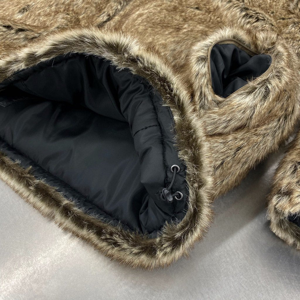 2WAY PUFF JKT (FUR) #BROWN [21AW-FS-04]