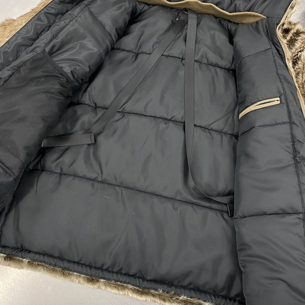 2WAY PUFF JKT (FUR) #BROWN [21AW-FS-04]