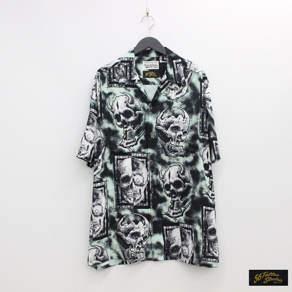 56 TATTOO STUDIO | HAWAIIAN SHIRT S/S #MINT [56TS-WM-HI05]