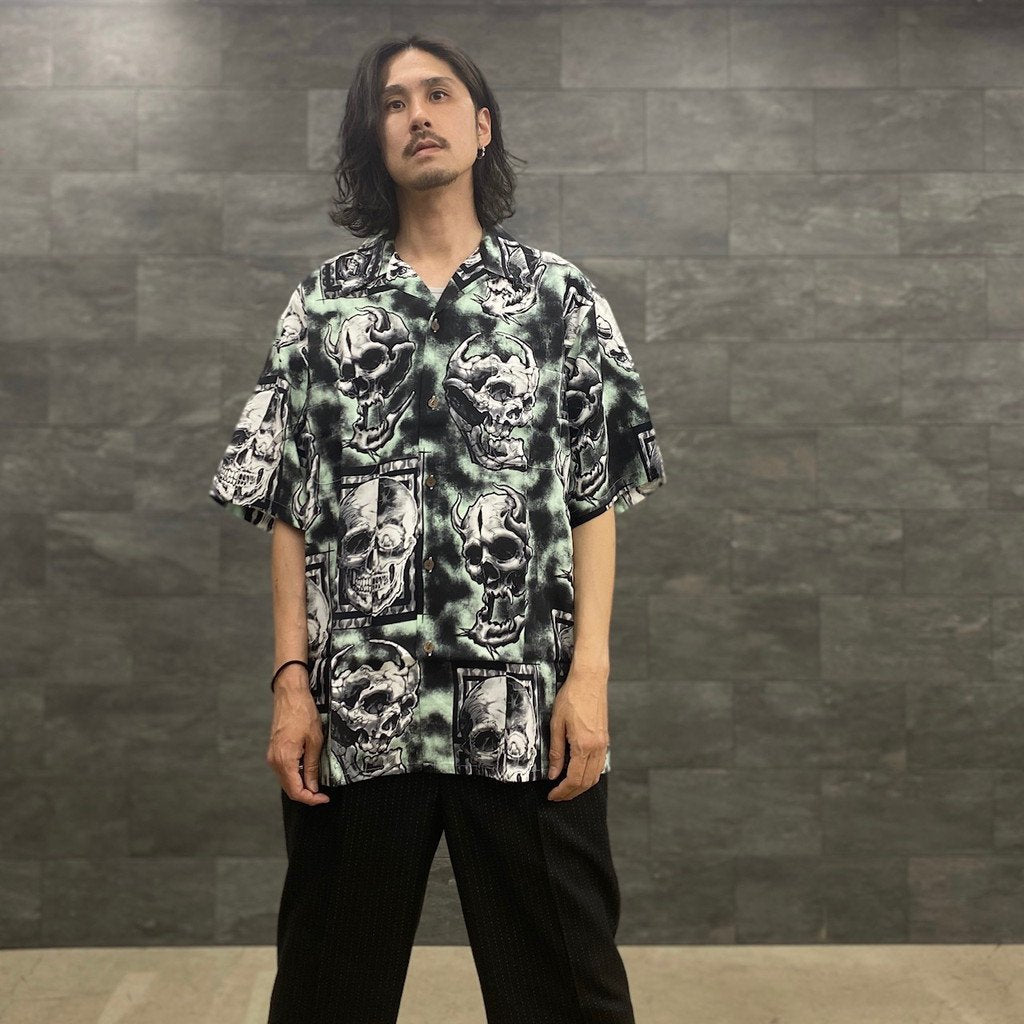 56 TATTOO STUDIO | HAWAIIAN SHIRT S/S #MINT [56TS-WM-HI05]