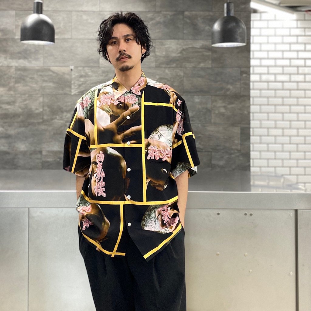 凶気の桜 | HAWAIIAN SHIRT S/S (TYPE 2) #BLACK [NTJ-WM-HI02]