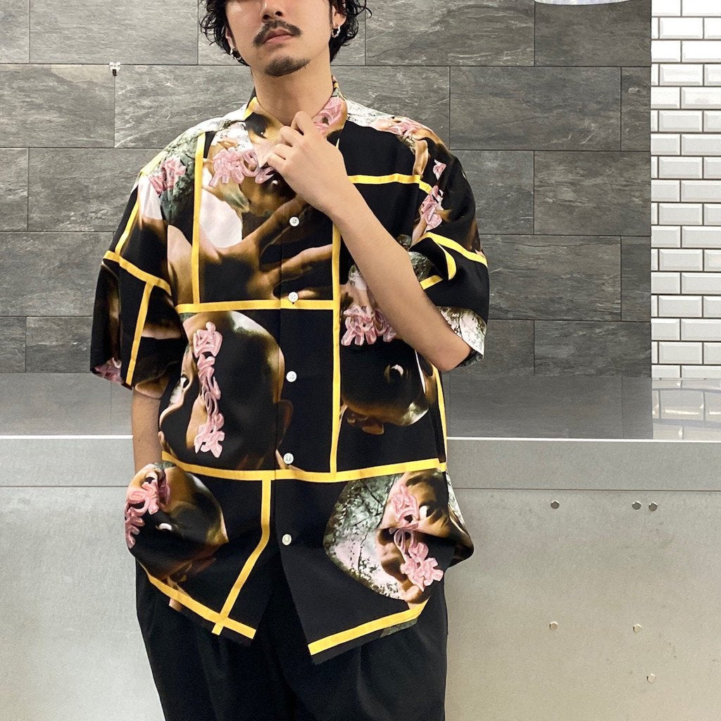 凶気の桜 | HAWAIIAN SHIRT S/S (TYPE 2) #BLACK [NTJ-WM-HI02]