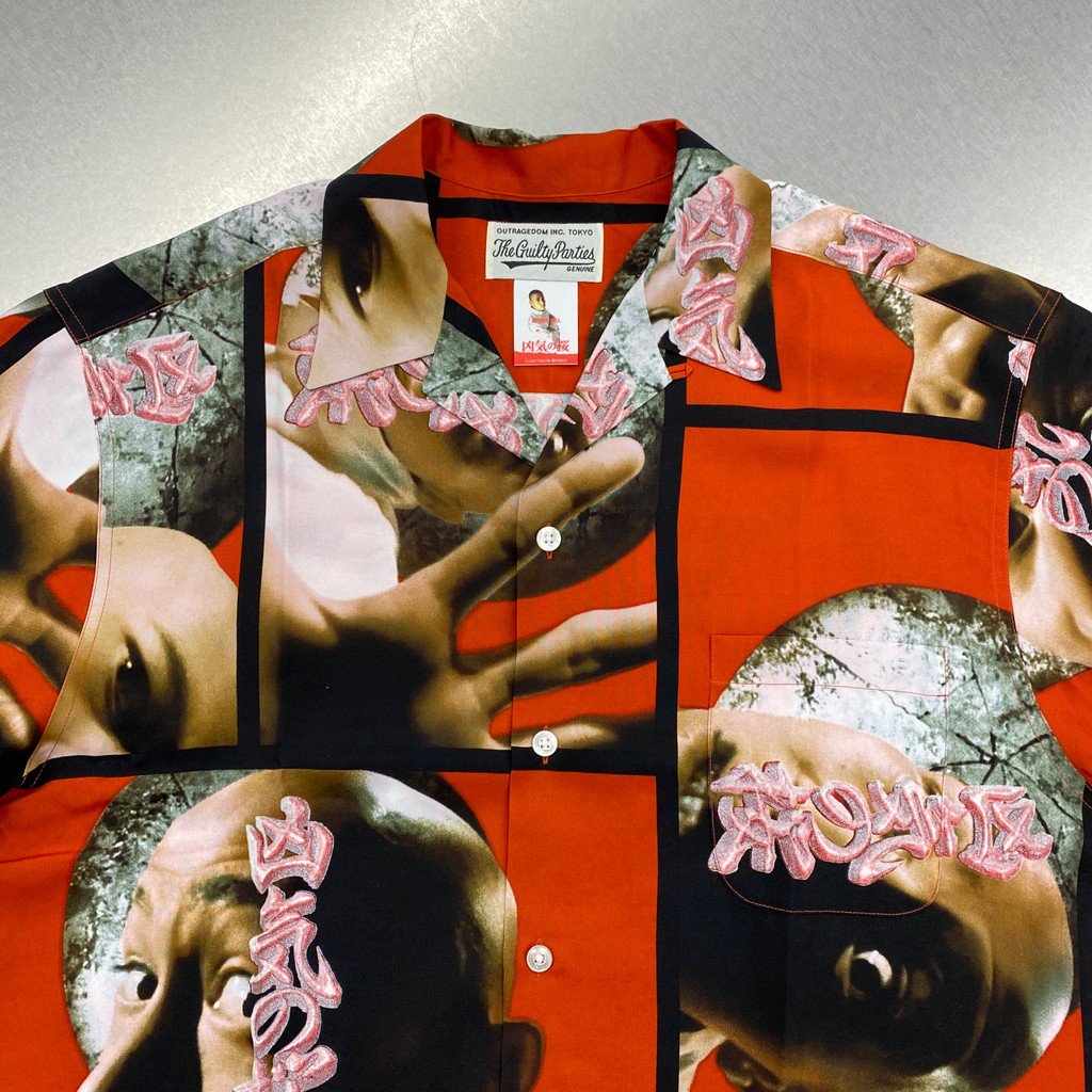 Sakura of evil | HAWAIIAN SHIRT S/S (TYPE 2) #RED [NTJ-WM-HI02]