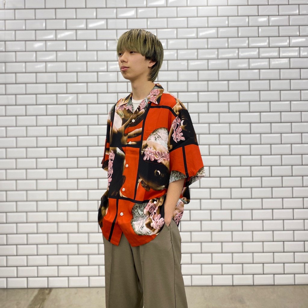 Sakura of evil | HAWAIIAN SHIRT S/S (TYPE 2) #RED [NTJ-WM-HI02]