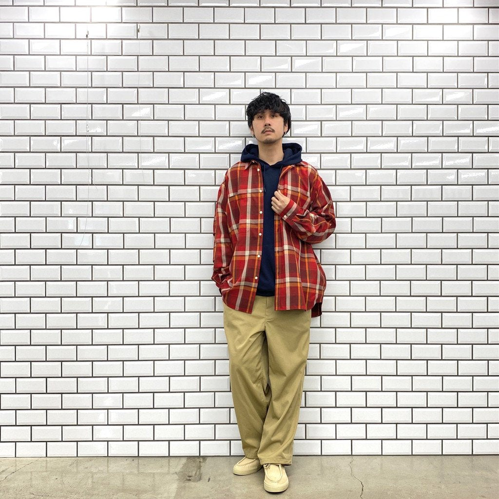 TECH WORK SHIRTS FLANNEL PLAIDS #D-RED [BE-88022]