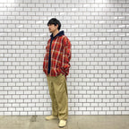 TECH WORK SHIRTS FLANNEL PLAIDS #D-RED [BE-88022]