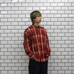 TECH WORK SHIRTS FLANNEL PLAIDS #D-RED [BE-88022]