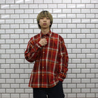 TECH WORK SHIRTS FLANNEL PLAIDS #D-RED [BE-88022]