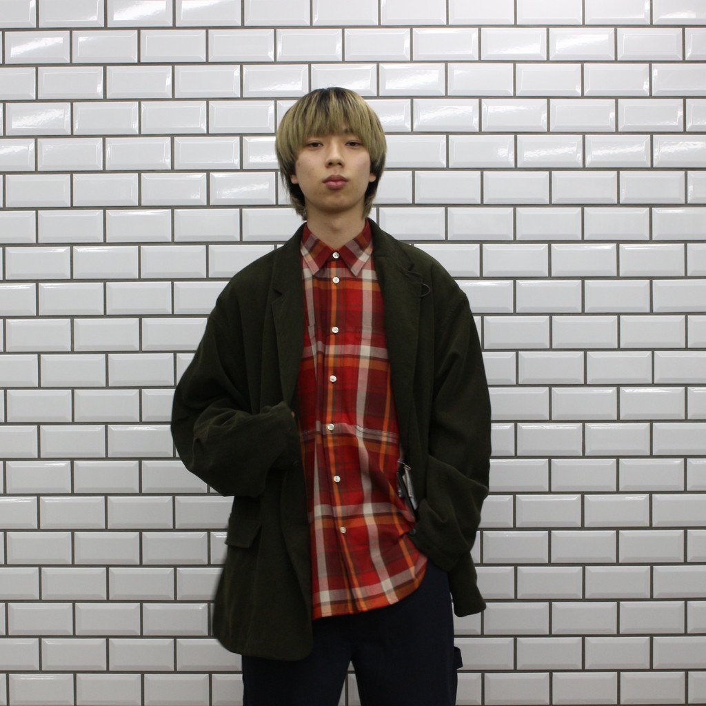 TECH WORK SHIRTS FLANNEL PLAIDS #D-RED [BE-88022]