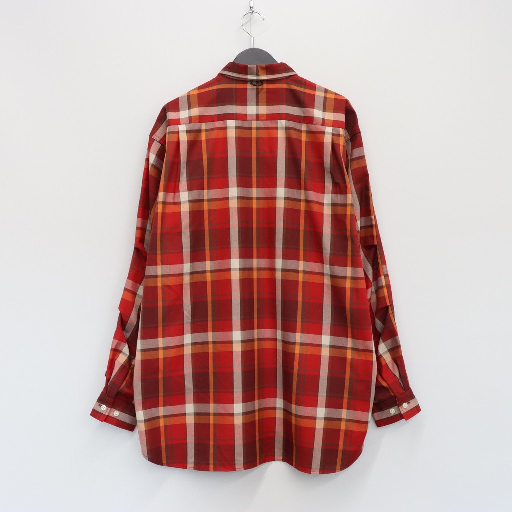 TECH WORK SHIRTS FLANNEL PLAIDS #D-RED [BE-88022]