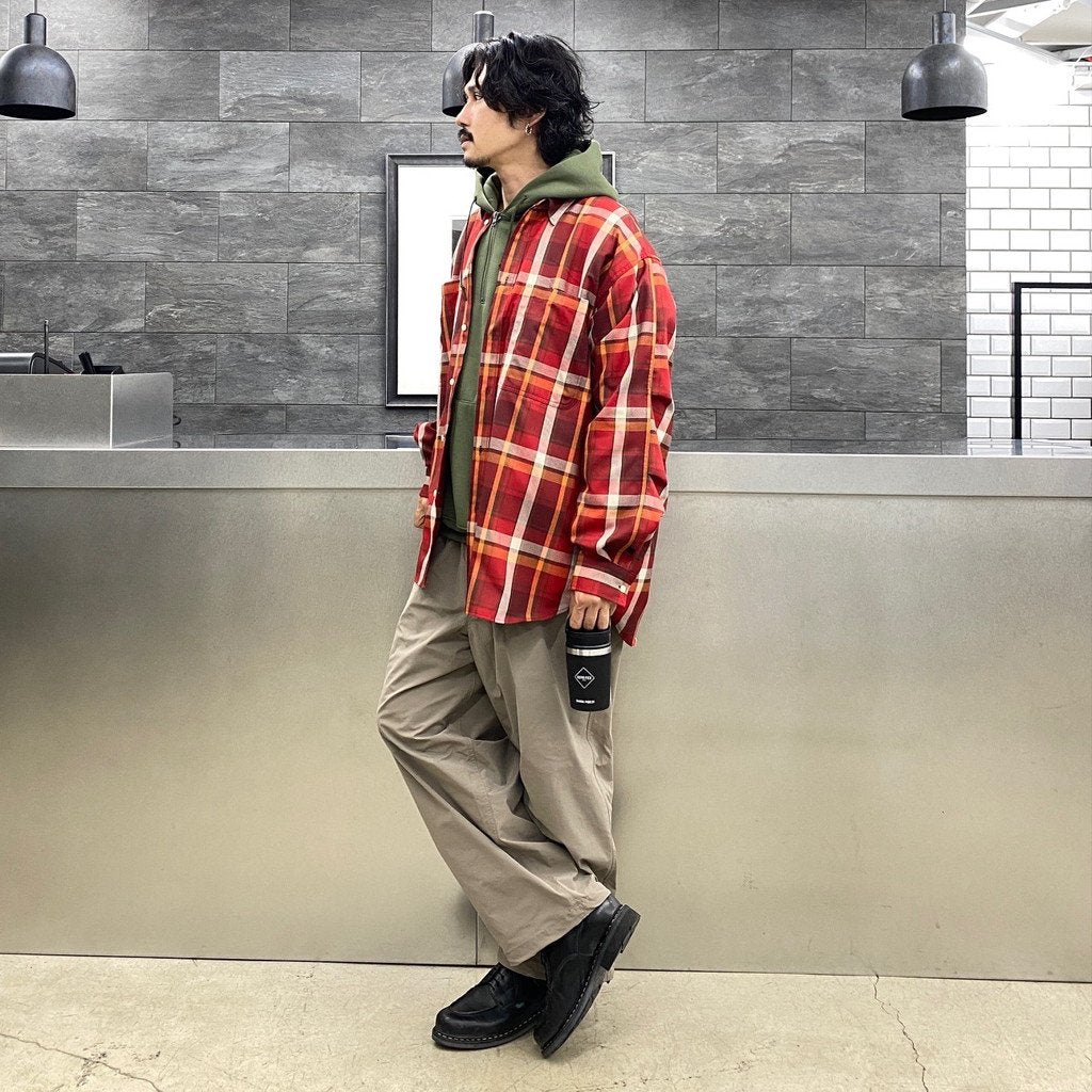TECH WORK SHIRTS FLANNEL PLAIDS #D-RED [BE-88022]