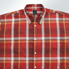 TECH WORK SHIRTS FLANNEL PLAIDS #D-RED [BE-88022]