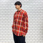 TECH WORK SHIRTS FLANNEL PLAIDS #D-RED [BE-88022]