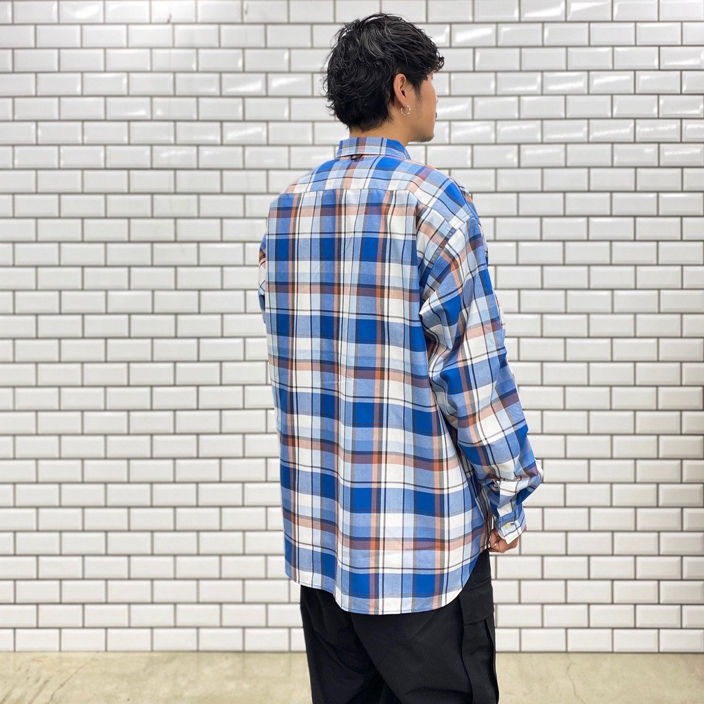 TECH WORK SHIRTS FLANNEL PLAIDS #BLUE [BE-88022]