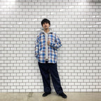 TECH WORK SHIRTS FLANNEL PLAIDS #BLUE [BE-88022]