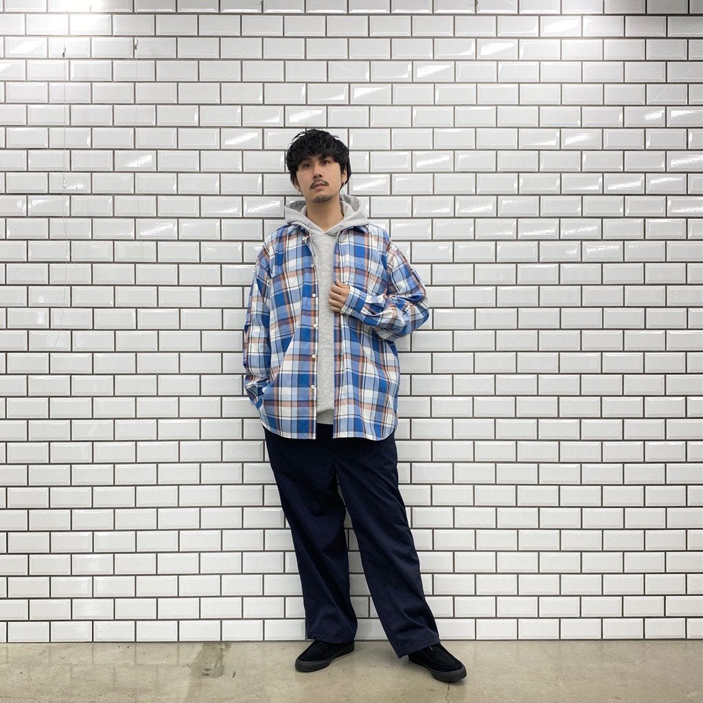 TECH WORK SHIRTS FLANNEL PLAIDS #BLUE [BE-88022]