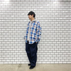 TECH WORK SHIRTS FLANNEL PLAIDS #BLUE [BE-88022]