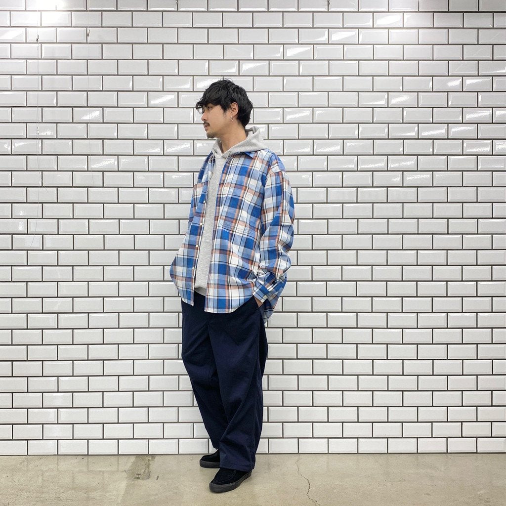 TECH WORK SHIRTS FLANNEL PLAIDS #BLUE [BE-88022]