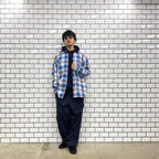 TECH WORK SHIRTS FLANNEL PLAIDS #BLUE [BE-88022]