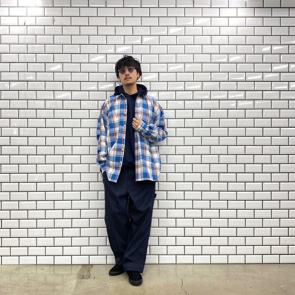 TECH WORK SHIRTS FLANNEL PLAIDS #BLUE [BE-88022]