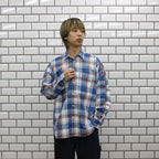 TECH WORK SHIRTS FLANNEL PLAIDS #BLUE [BE-88022]