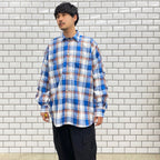 TECH WORK SHIRTS FLANNEL PLAIDS #BLUE [BE-88022]