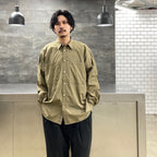 科技工作襯衫 L/S GUN CLUB 格子 #BEIGE [BE-86022]