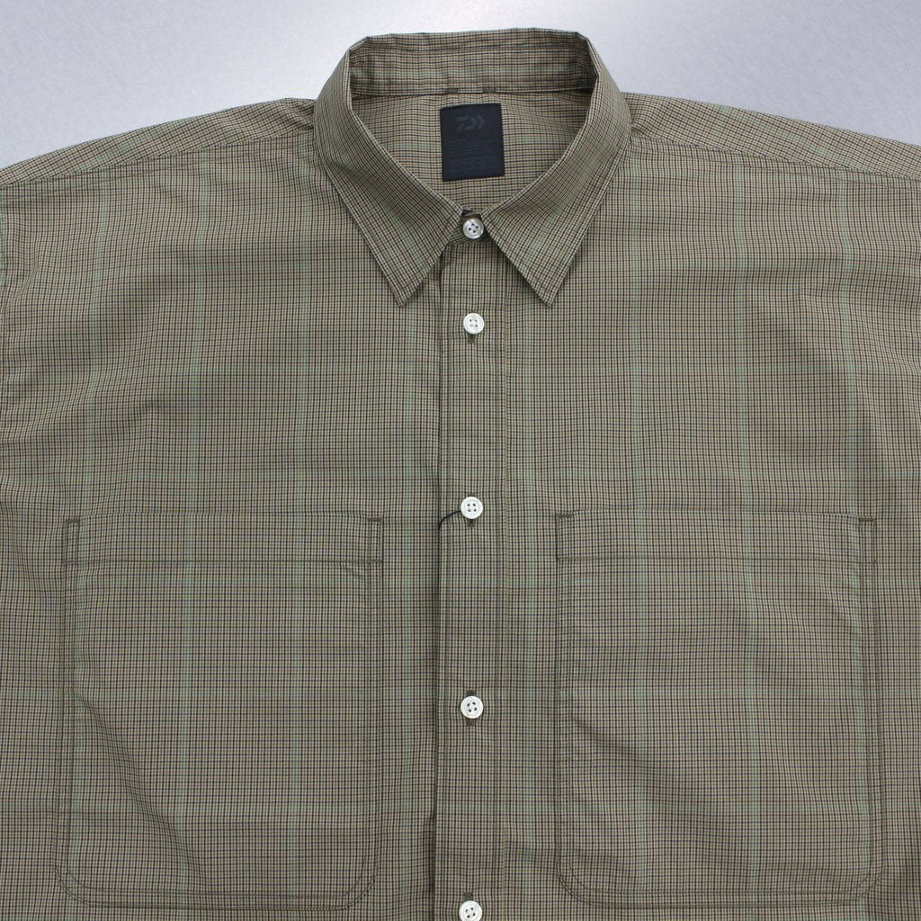 科技工作襯衫 L/S GUN CLUB 格子 #BEIGE [BE-86022]