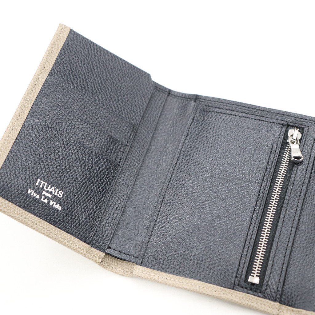 BLEZERA TRI-FOLD WALLET #OYSTER GRAY [---]