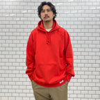 WASHED HEAVY WEIGHT PULLOVER HOODED SWEAT SHIRT (TYPE 1) #RED [22SS-WMC-SS01]
