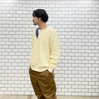 不對稱 V 針織 #白色 [SC2210-KN01]