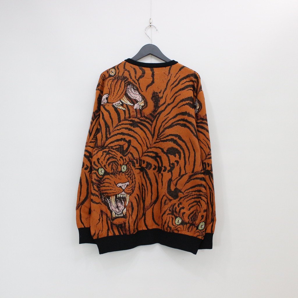 TIM LEHI | JACQUARD CARDIGAN (TYPE 2) #ORANGE [TIMLEHI-WM-KN20]