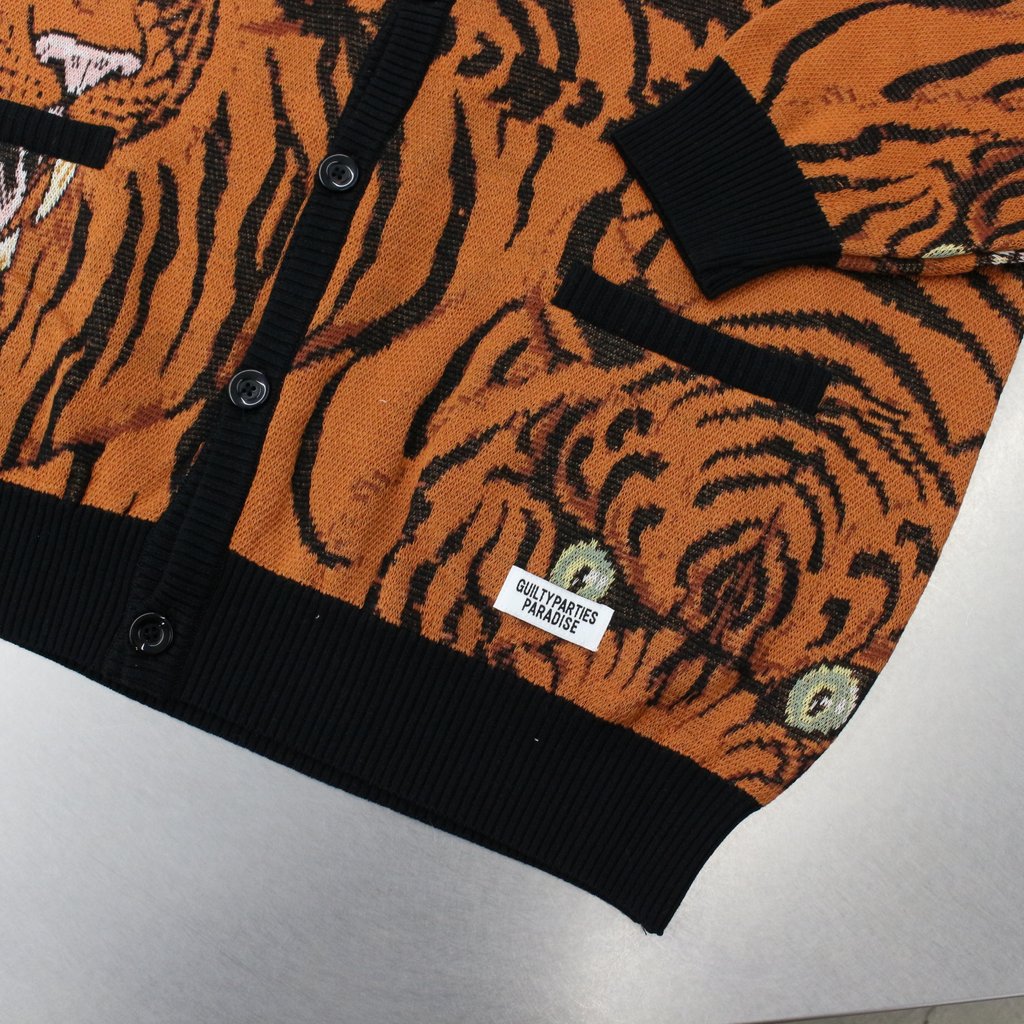 TIM LEHI | JACQUARD CARDIGAN (TYPE 2) #ORANGE [TIMLEHI-WM-KN20]