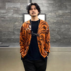 TIM LEHI | JACQUARD CARDIGAN (TYPE 2) #ORANGE [TIMLEHI-WM-KN20]