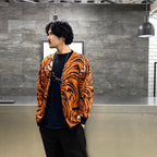 TIM LEHI | JACQUARD CARDIGAN (TYPE 2) #ORANGE [TIMLEHI-WM-KN20]