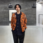 TIM LEHI | JACQUARD CARDIGAN (TYPE 2) #ORANGE [TIMLEHI-WM-KN20]