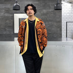 TIM LEHI | JACQUARD CARDIGAN (TYPE 2) #ORANGE [TIMLEHI-WM-KN20]