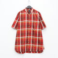 TECH FLANNEL BD S/S #D-RED [BE-82022]