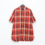 TECH FLANNEL BD S/S #D-RED [BE-82022]