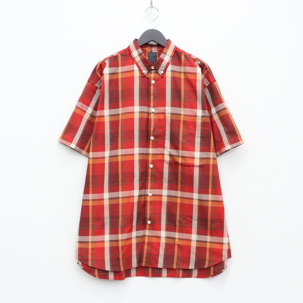 TECH FLANNEL BD S/S #D-RED [BE-82022]