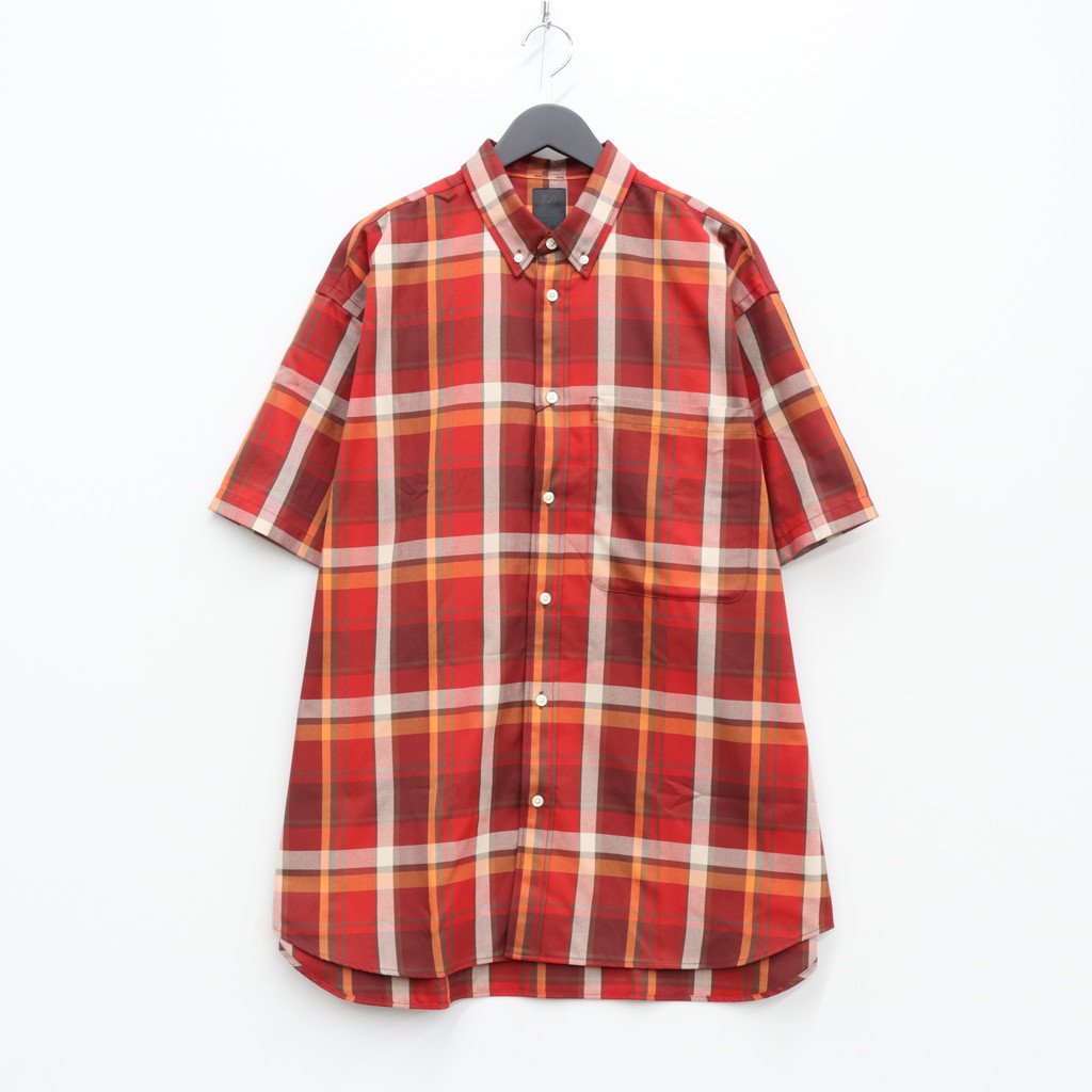 TECH FLANNEL BD S/S #D-RED [BE-82022]