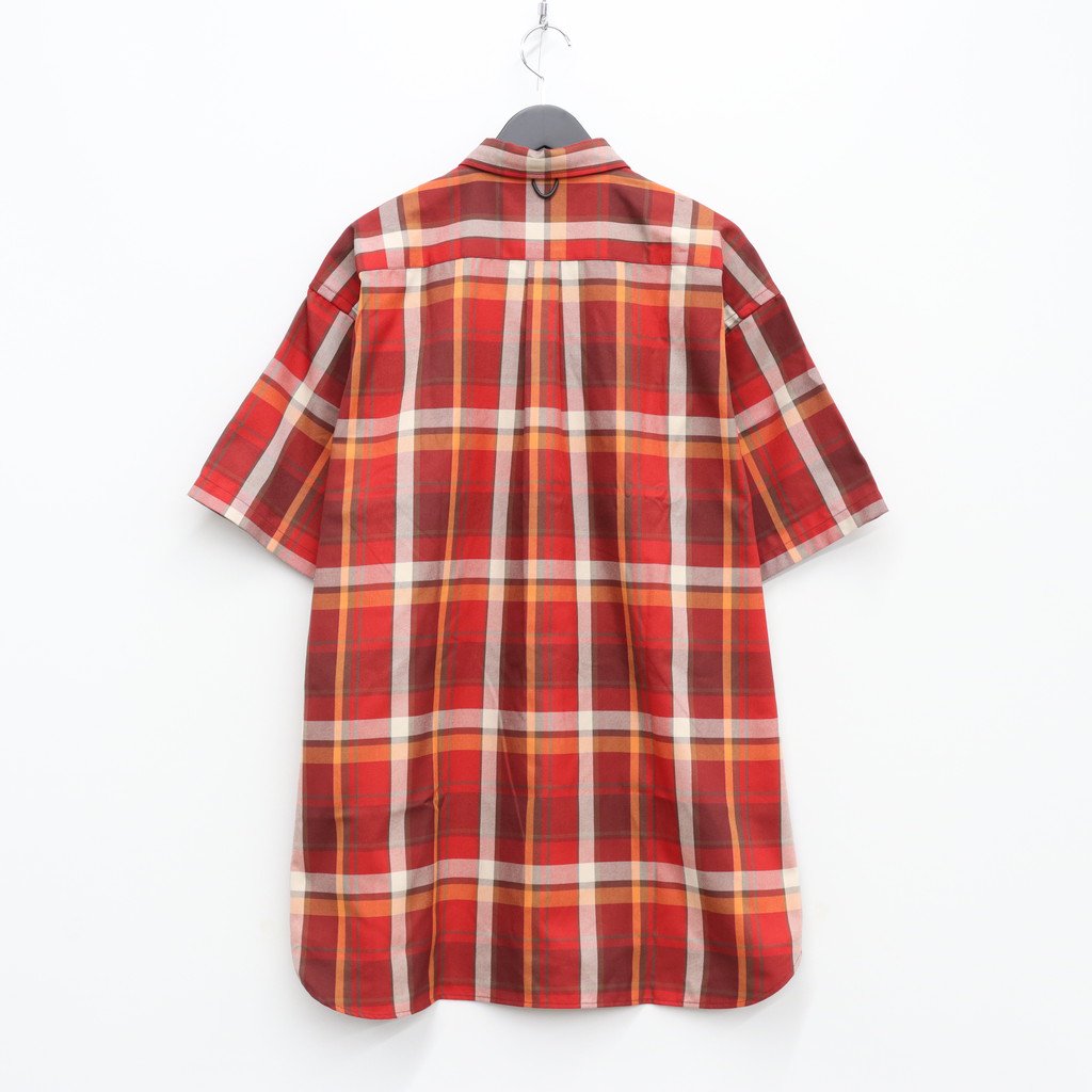 TECH FLANNEL BD S/S #D-RED [BE-82022]