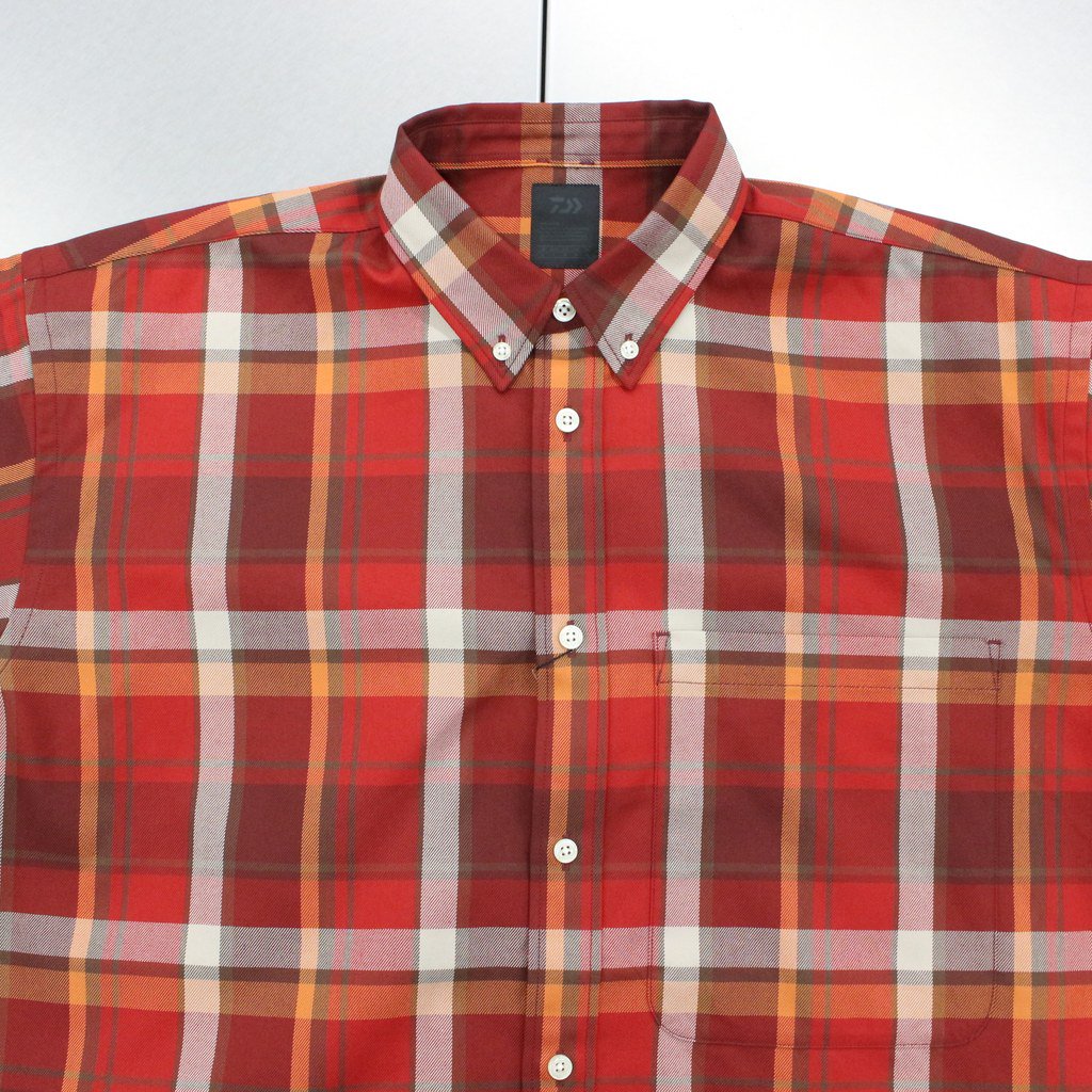 TECH FLANNEL BD S/S #D-RED [BE-82022]