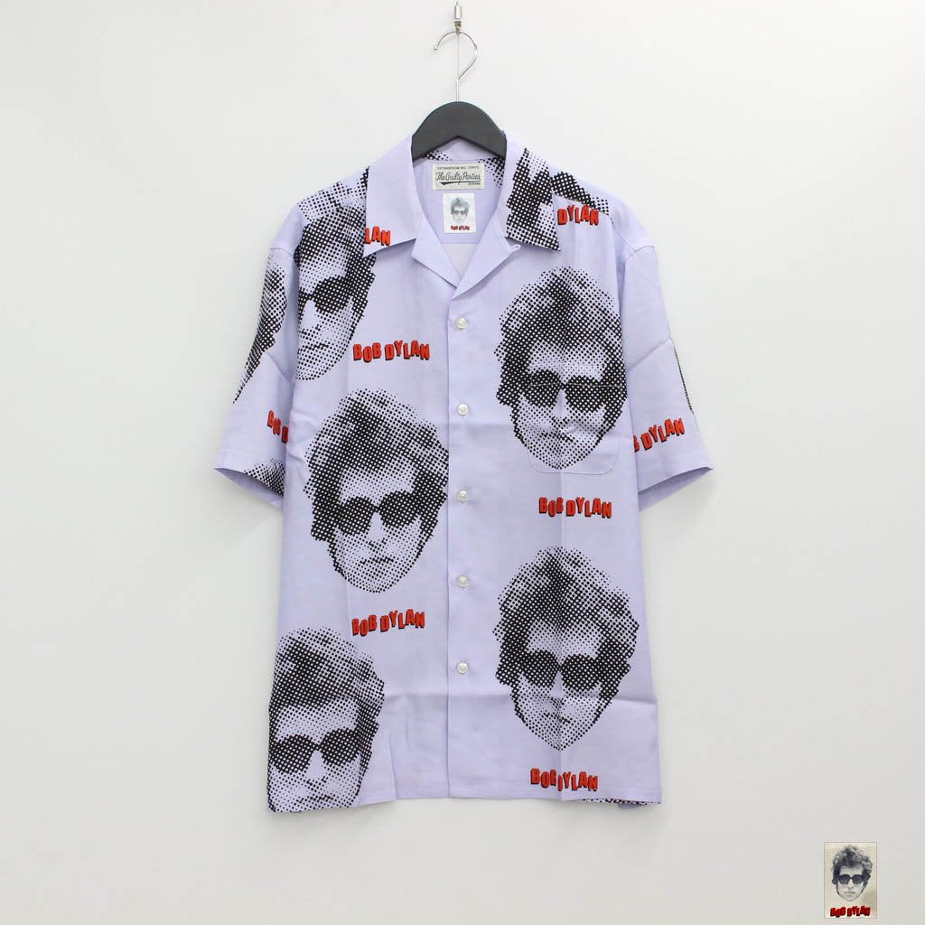 BOB DYLAN | S/S HAWAIIAN SHIRT #PURPLE [BOBDYLAN-WM-HI01]