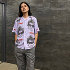 BOB DYLAN | S/S HAWAIIAN SHIRT #PURPLE [BOBDYLAN-WM-HI01]